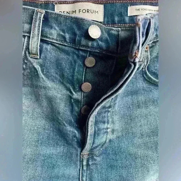Aritzia Denim Forum The Yoko High Rise Slim Denim size  25 Vintage Wash Cotton - Picture 14 of 15